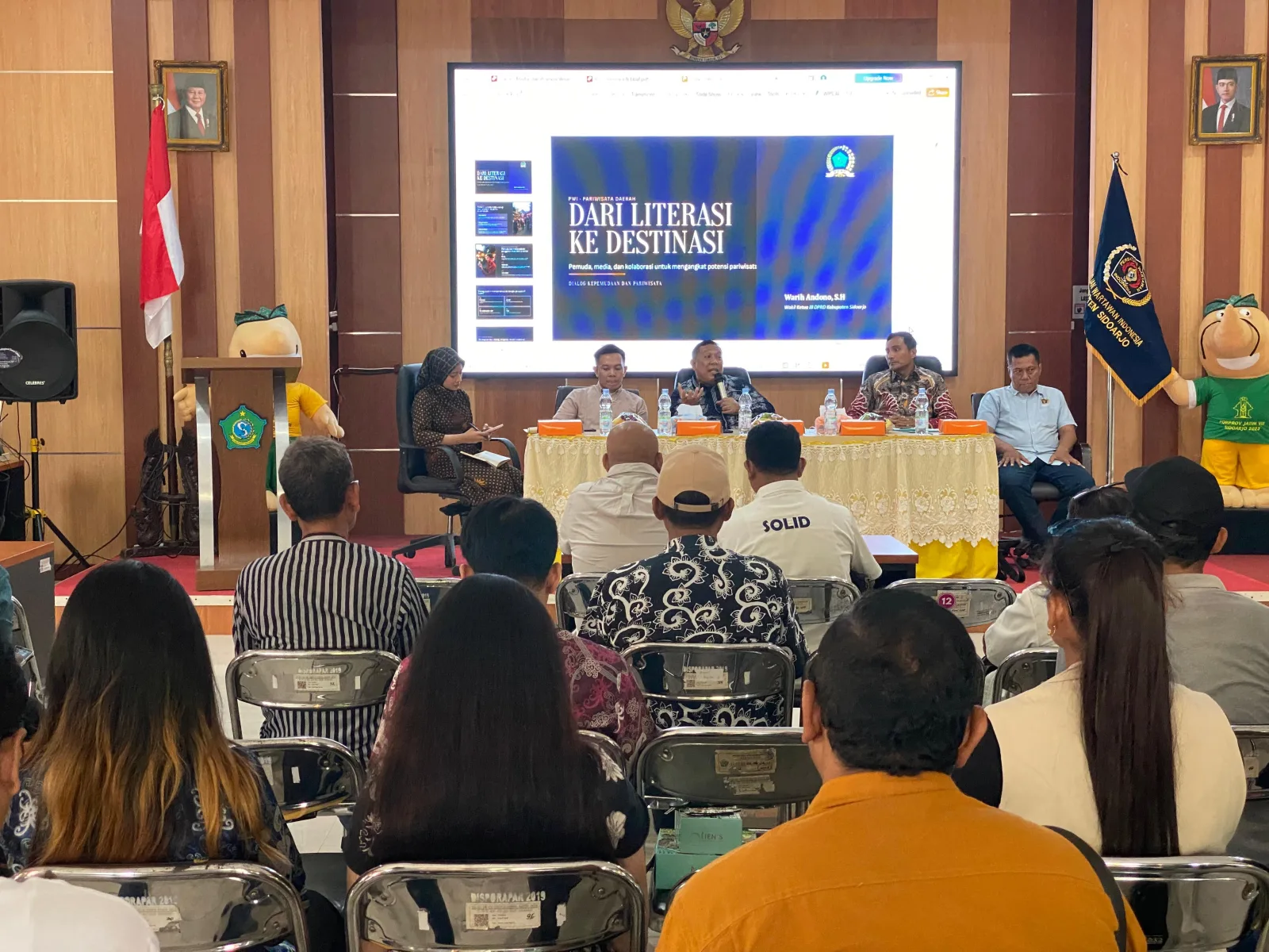 PWI Sidoarjo Dorong Kolaborasi Pemuda, Media dan Pelaku Ekonomi Kreatif Kenalkan Wisata Kota Delta