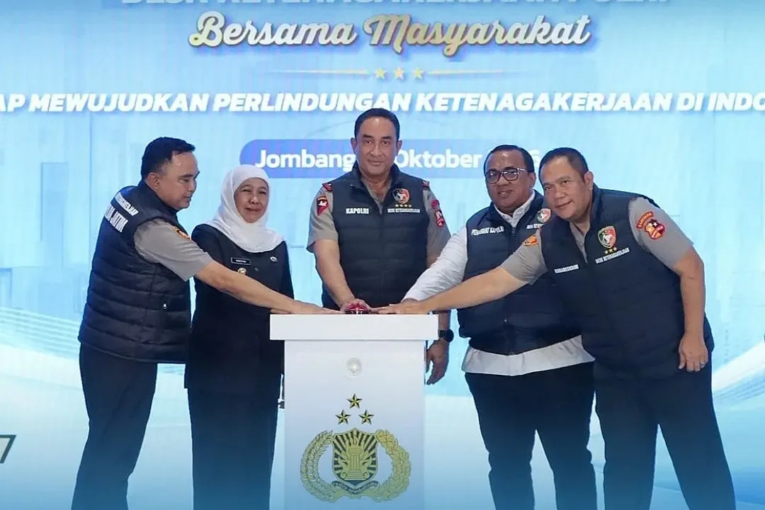Peresmian layanan Desk Ketenagakerjaan Polri di Mapolres Jombang Jawa Timur (Dok. Polres Jombang)