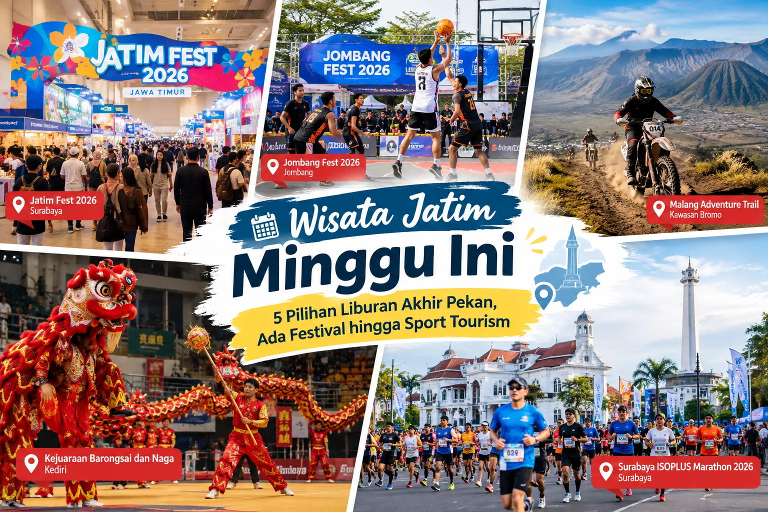 Wisata Jatim Minggu Ini: 5 Pilihan Liburan Akhir Pekan, Ada Festival hingga Sport Tourism