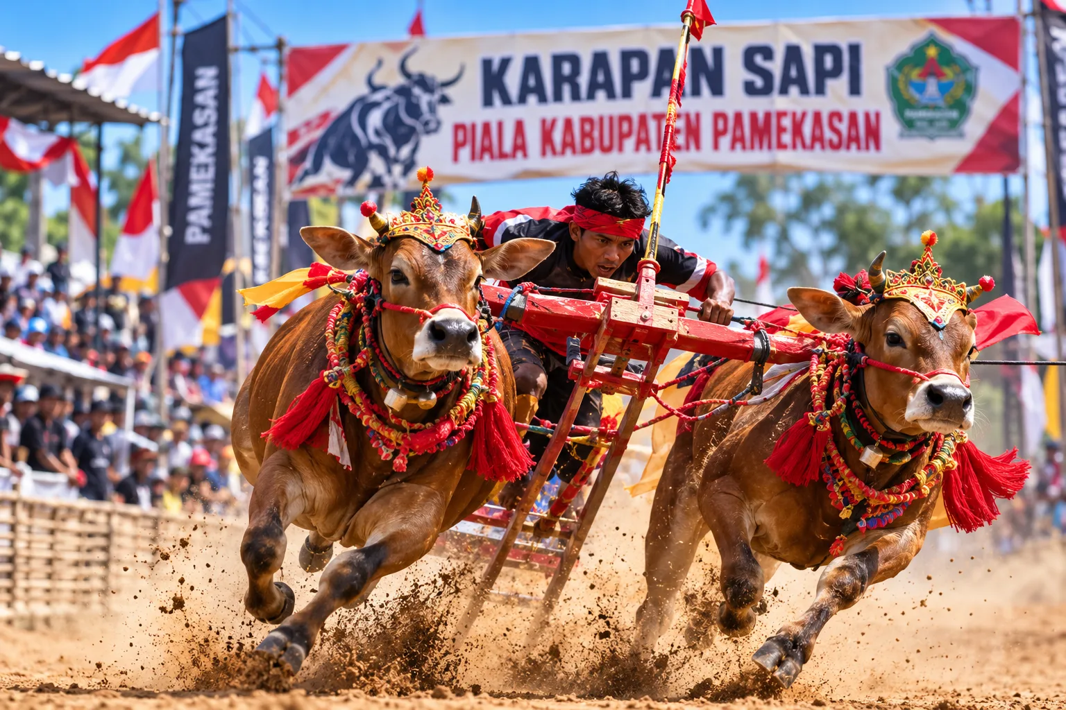 Daftar 48 Pasang Sapi Karapan Piala Kabupaten Pamekasan