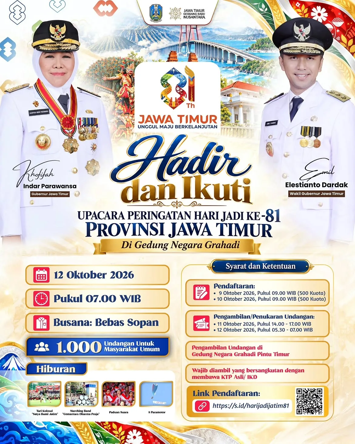 Hari Jadi Jatim Undangan