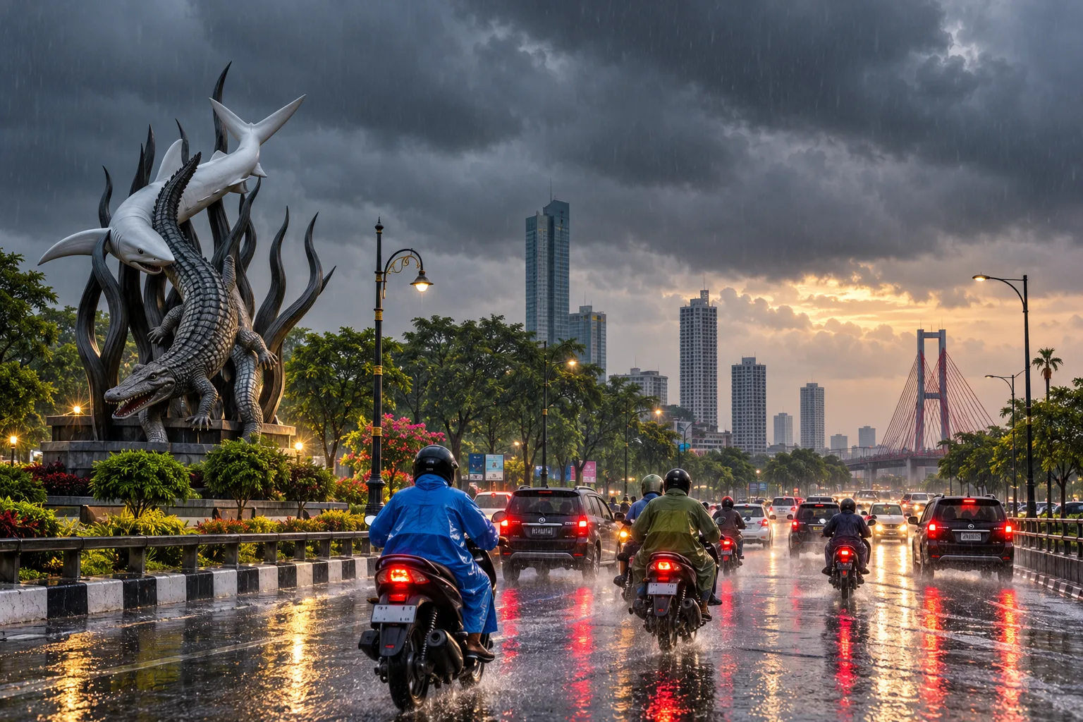 Prakiraan Cuaca Jatim Jumat 30 Oktober 2026: Surabaya Raya hingga Malang Berpotensi Hujan