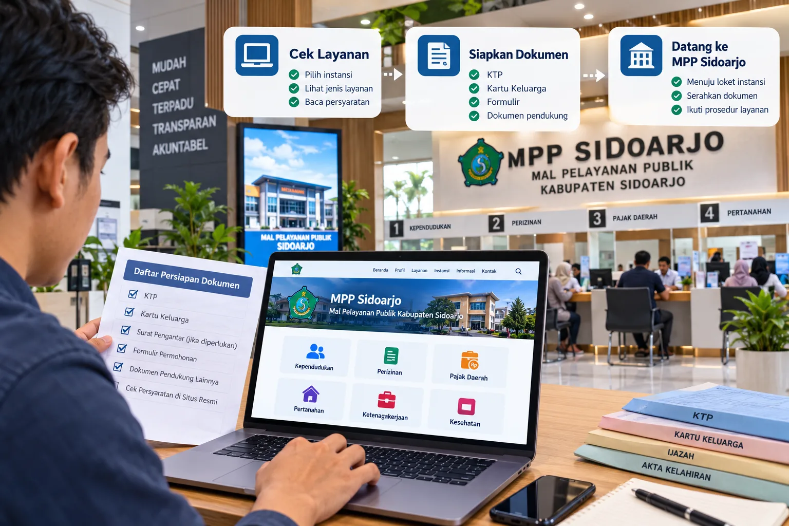 MPP Sidoarjo: Cara Memilih Layanan dan Menyiapkan Dokumen Sebelum Datang
