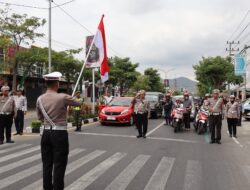 Pukul 10.17, Kendaraan di Seputaran Kota Trenggalek Diberhentikan Sejenak